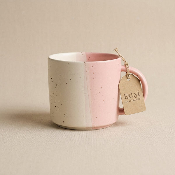 Tri-Tone Speckled Ceramic Mug