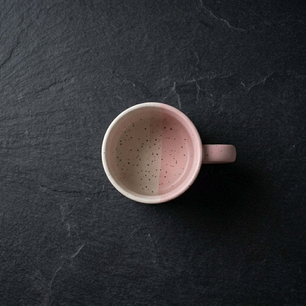 Tri-Tone Speckled Ceramic Mug