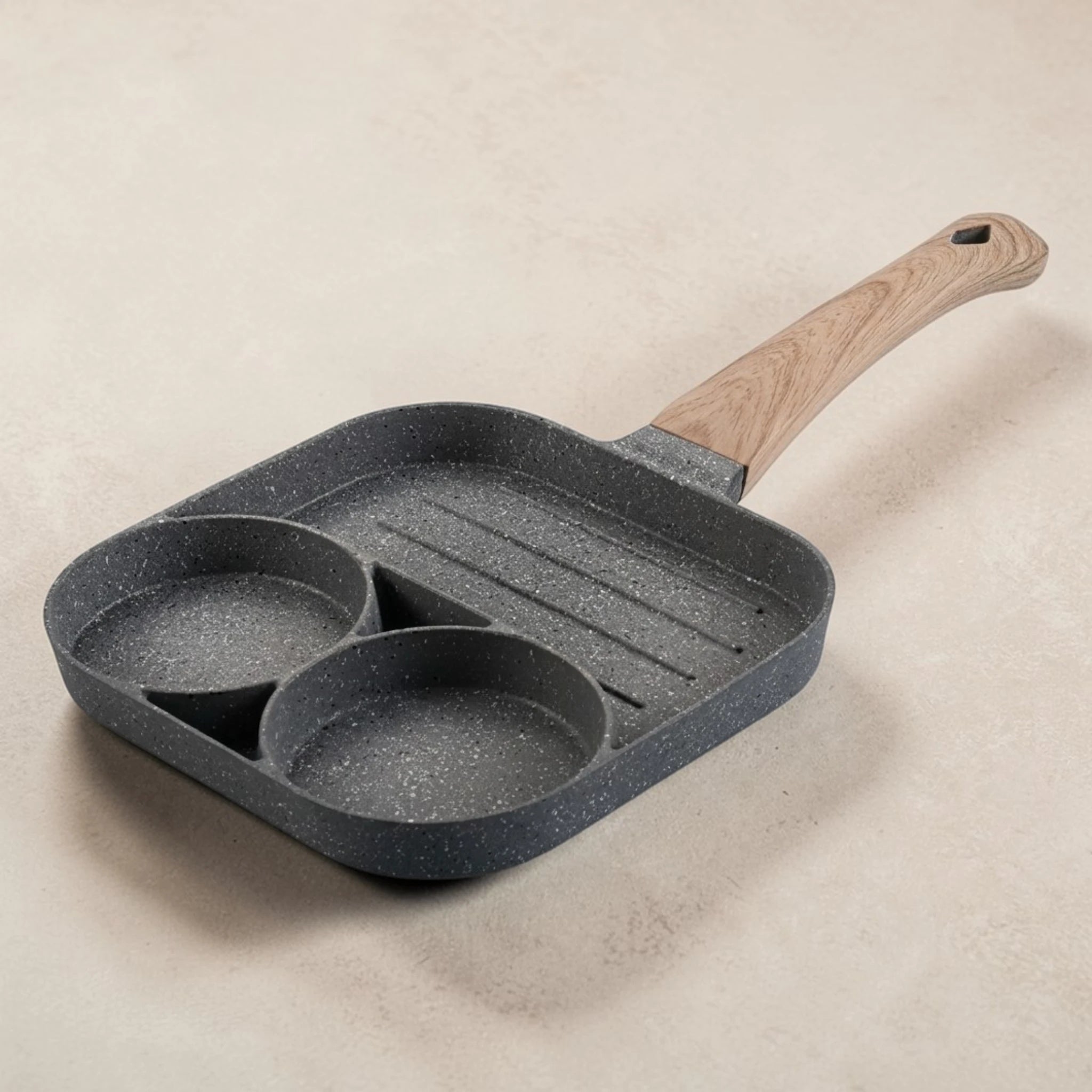 TriZone Nonstick Square Breakfast Pan