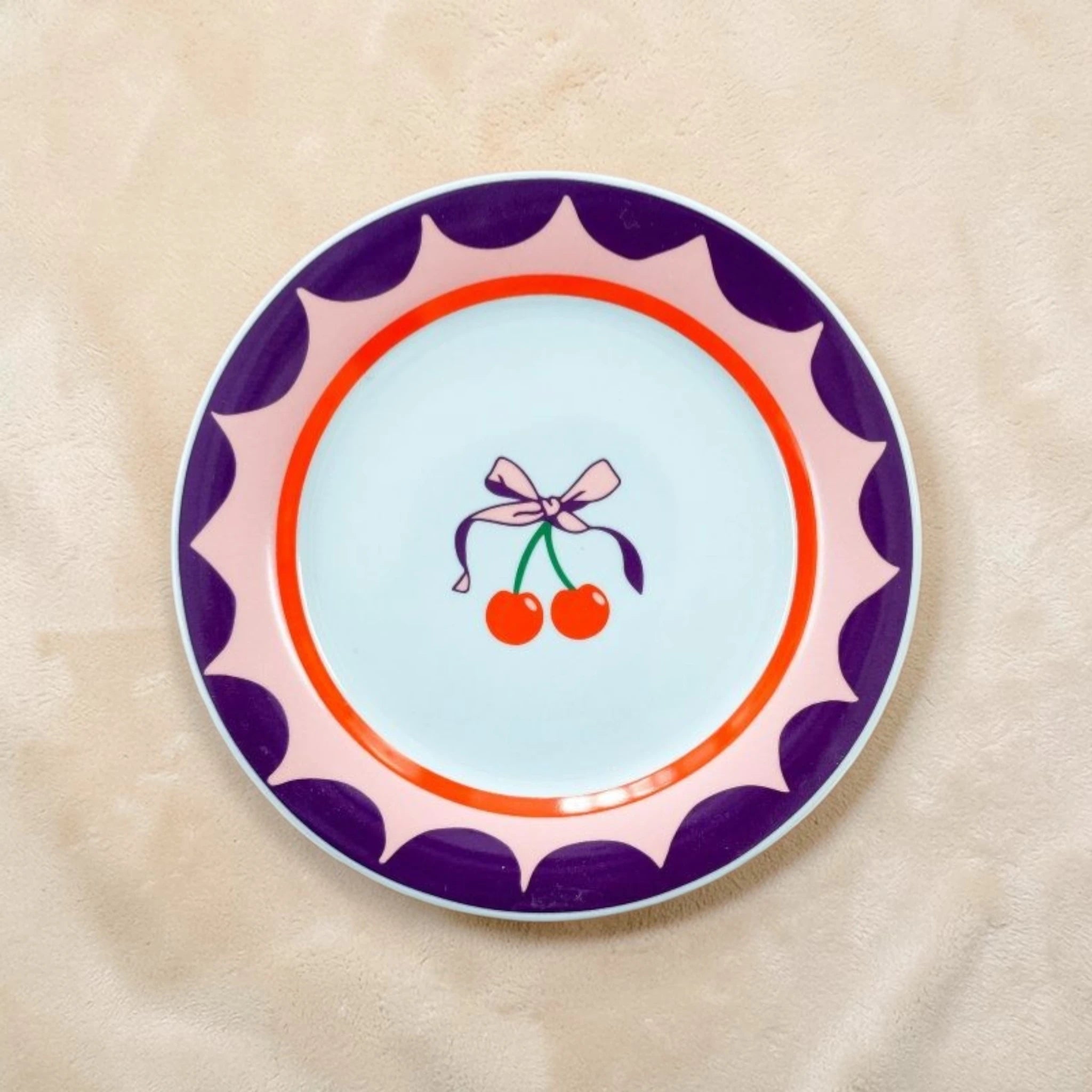 Tropical Pop Aesthetic Plate – Playful Collection