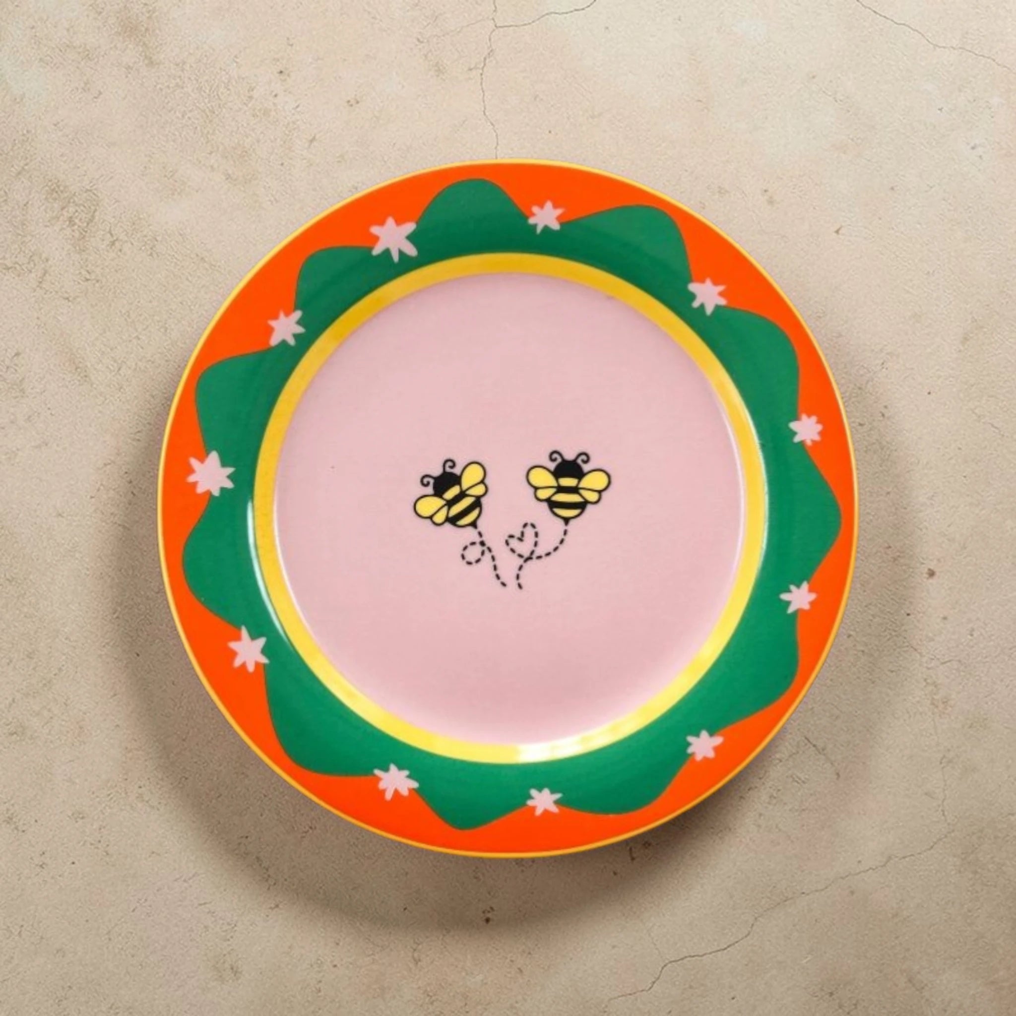 Tropical Pop Aesthetic Plate – Playful Collection