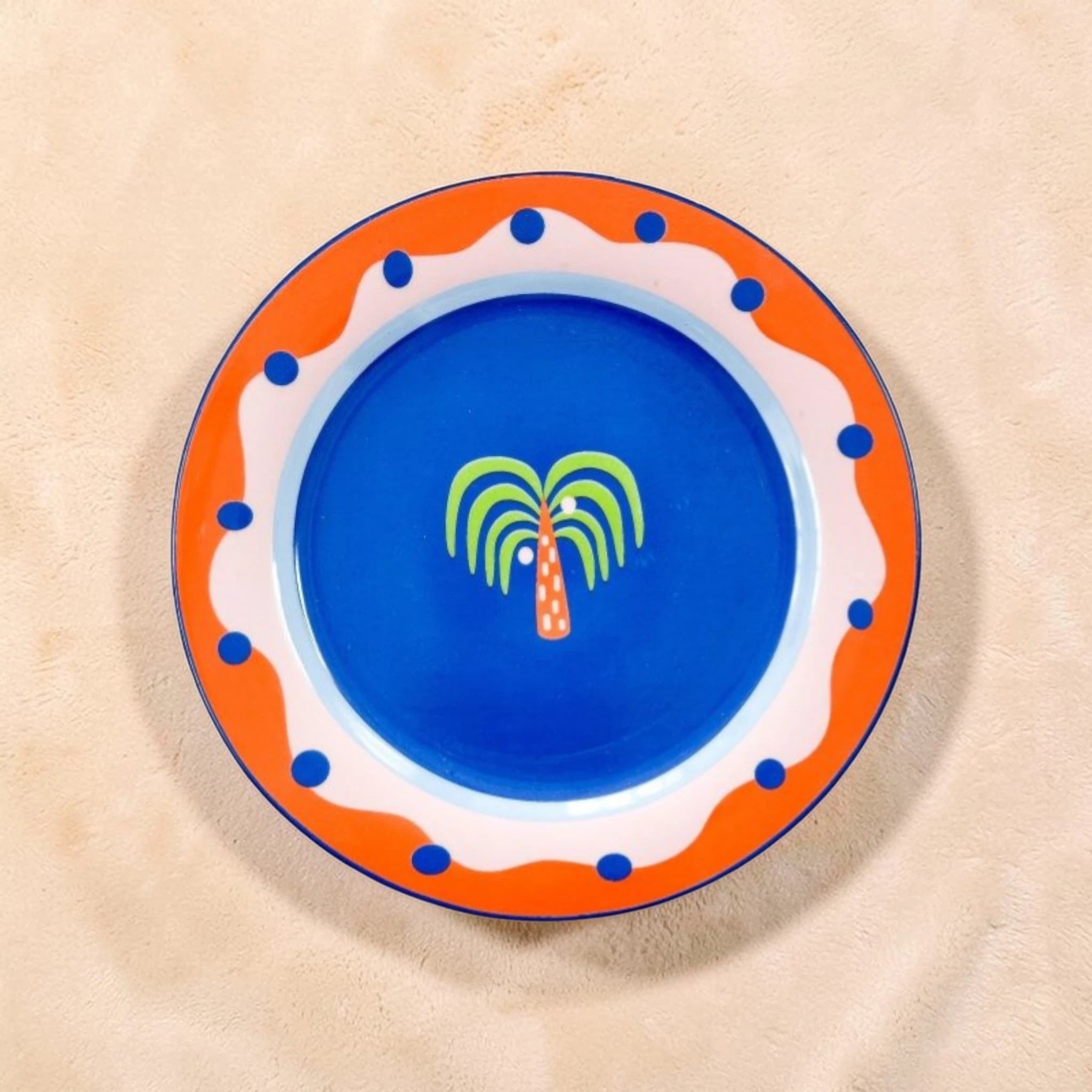 Tropical Pop Aesthetic Plate – Playful Collection