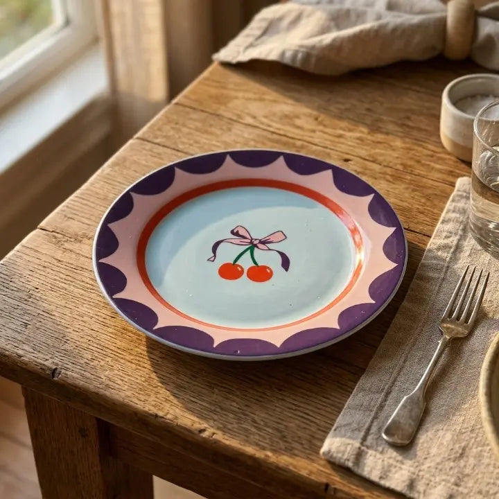 Tropical Pop Aesthetic Plate – Playful Collection