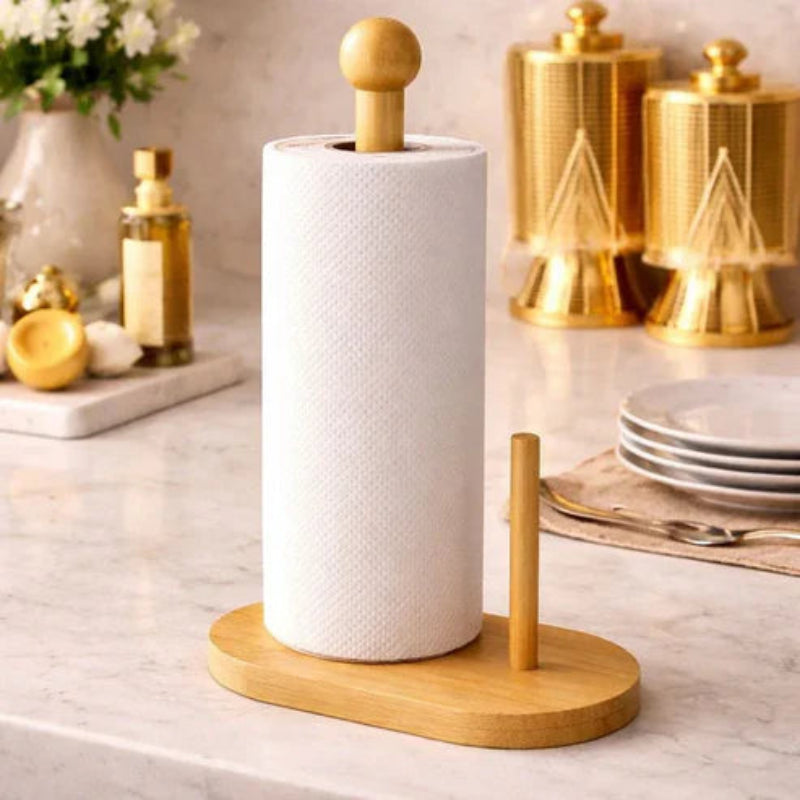 WoodHold Kitchen Tissue & Towel Stand