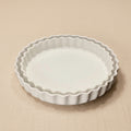 Scalloped Ceramic Pie Platter Set