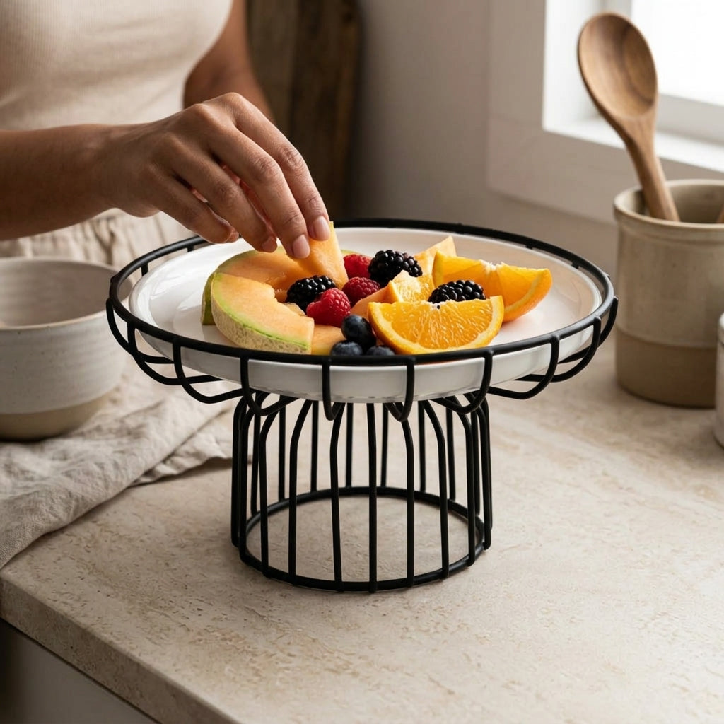 Elevated Ceramic Serving Stand