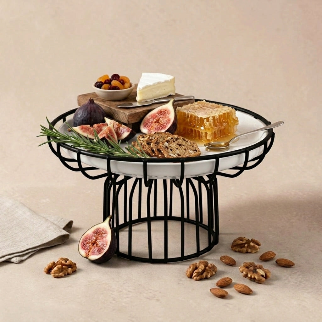 Elevated Ceramic Serving Stand